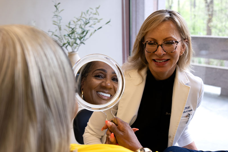dr brenda with cheryl after full arch